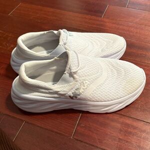 HOKA Recover White Slip-On Shoes